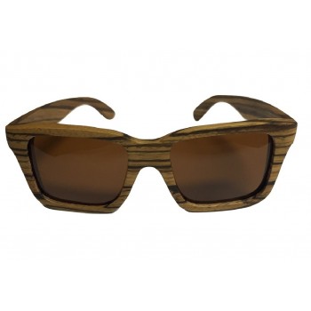 Wooden Sunglasses in Zebra Wood